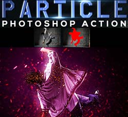 PS动作－粒子发散：Particle Photoshop Action